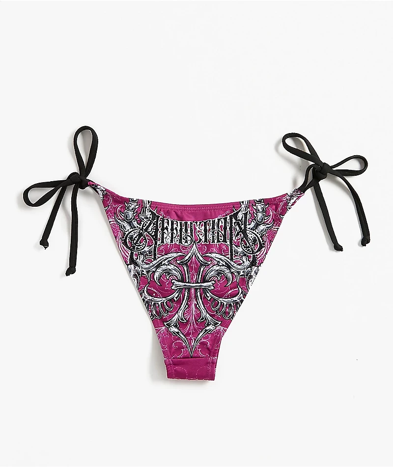Affliction Vertibrate Deep Purple Bikini Bottom