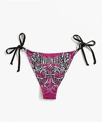 Affliction Vertibrate Deep Purple Bikini Bottom