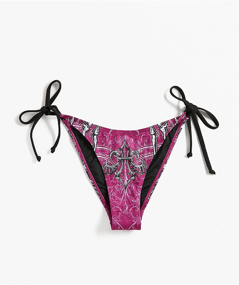 Affliction Vertibrate Deep Purple Bikini Bottom