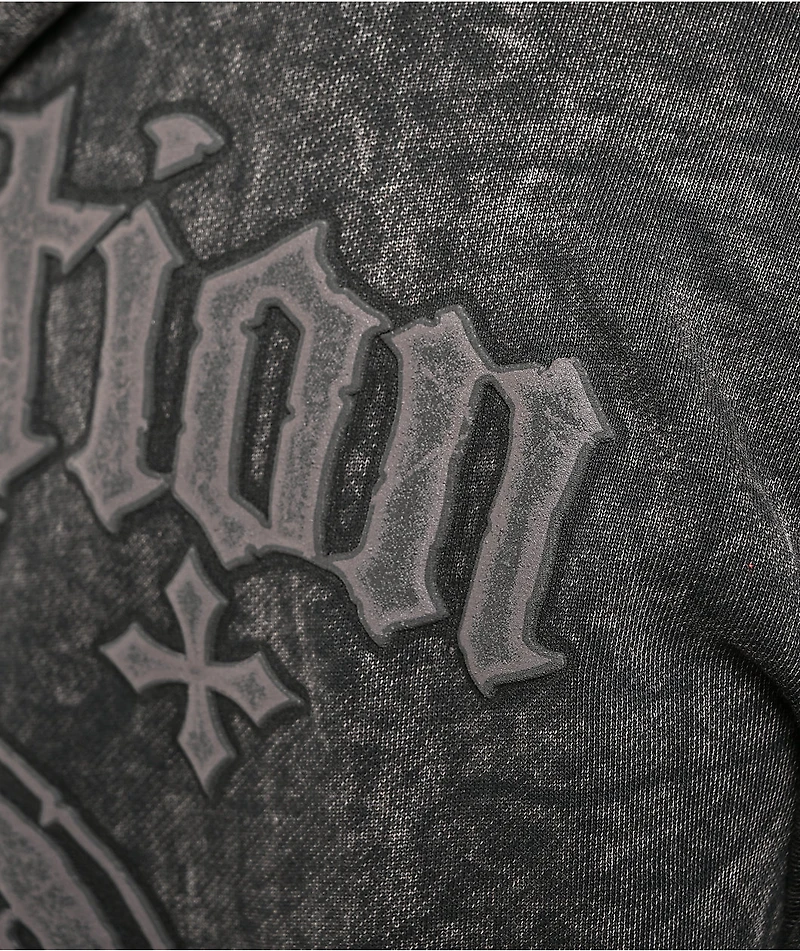 Affliction Vesper Black Wash Hoodie
