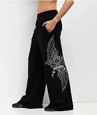 Affliction Widowmaker Black Sweatpants