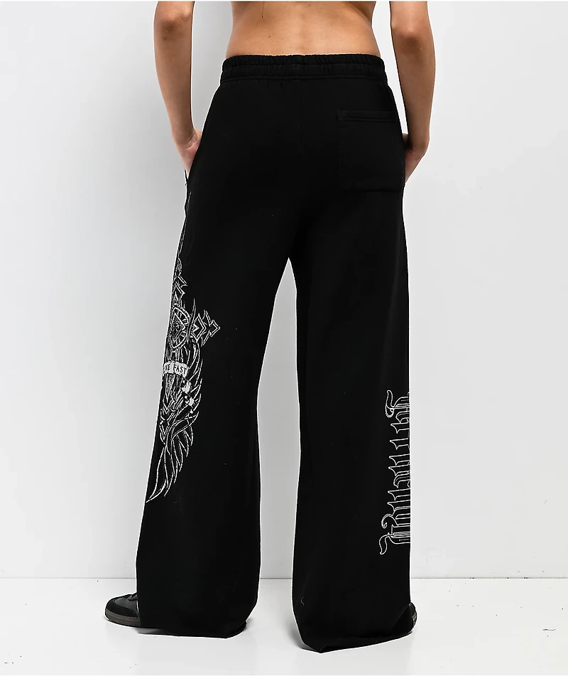 Affliction Widowmaker Black Sweatpants