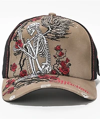Affliction Winged Reaper Brown & Black Trucker Hat