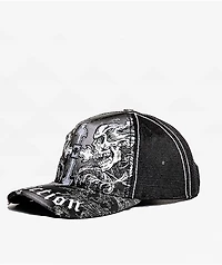 Affliction Winged Up Black Potassium Spray Trucker Hat
