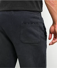 Affliction Winged Up Dark Grey Wash Wide Leg Sweatpants