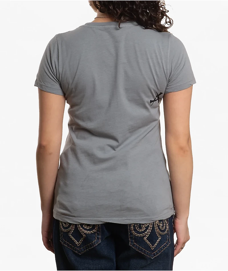 Affliction Winged Up Grey T-Shirt