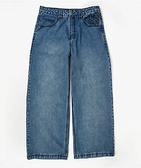 Affliction Wings Medium Wash Wide Leg Jeans