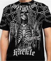 Affliction x Haunted Mound Hackle Down On Em Black T-Shirt