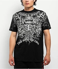 Affliction x Haunted Mound Jacko Man Black Wash T-Shirt