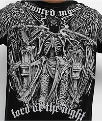 Affliction x Haunted Mound King Reaper Black Wash T-Shirt