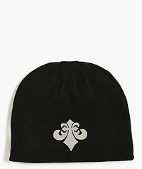 Affliction x Haunted Mound Massacre Black Reversible Skully Beanie