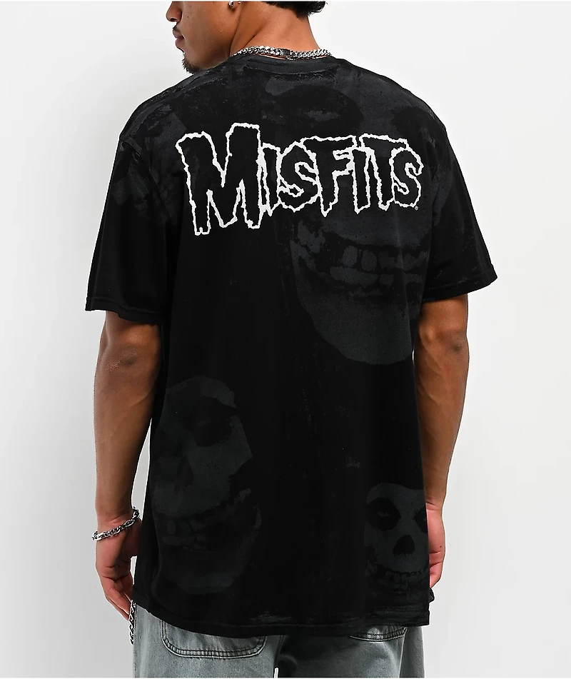 Affliction x Misfits Bat Black T-Shirt