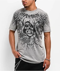 Affliction x Misfits Reaper Grey T-Shirt