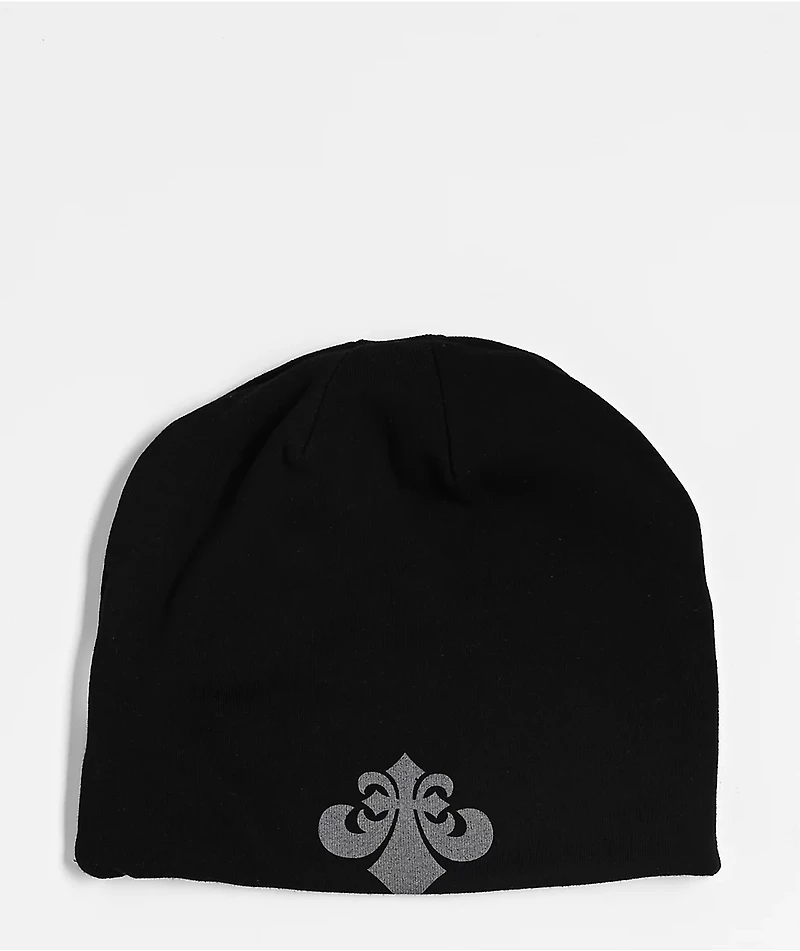 Affliction x Misfits Wings Black Reversible Skully Beanie