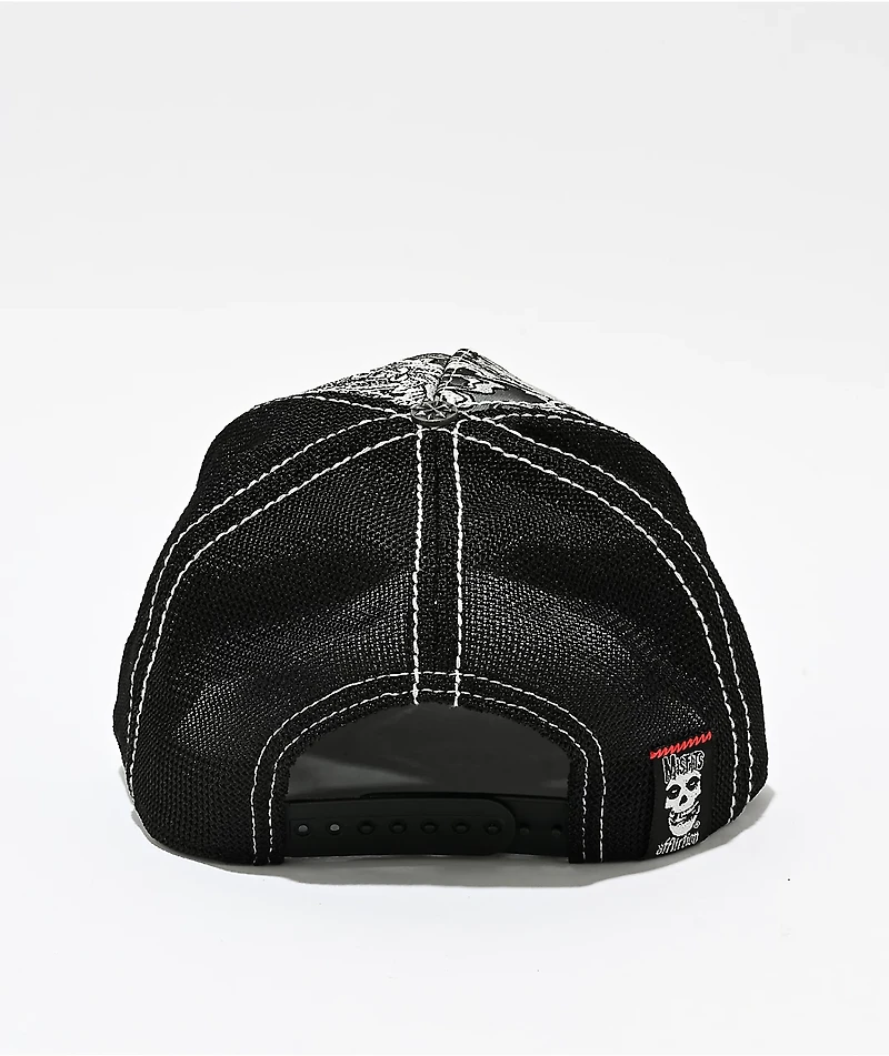 Affliction x Misfits Wings Black Trucker Hat