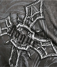 Affliction x Rogue Crest Grey Wash T-Shirt