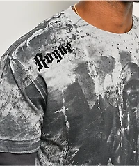 Affliction x Rogue Floating Grey & Black 2fer Long Sleeve T-Shirt