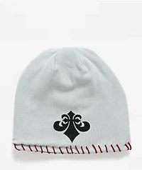 Affliction x Rogue Mourning Grey Reversible Skully Beanie