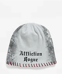 Affliction x Rogue Mourning Grey Reversible Skully Beanie