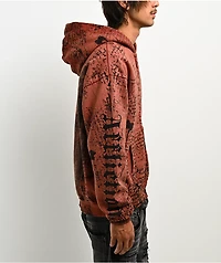 Affliction x Rogue Mourning Orange Zip Hoodie