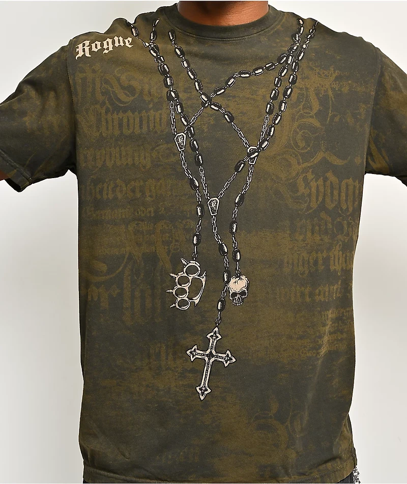 Affliction x Rogue Saints Olive T-Shirt