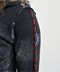 Affliction x Rogue Shaylene Blue Zip Hoodie