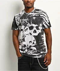 Affliction x Rogue Striped White T-Shirt