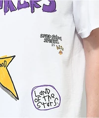 After School Special x NBA Los Angeles Lakers White T-Shirt