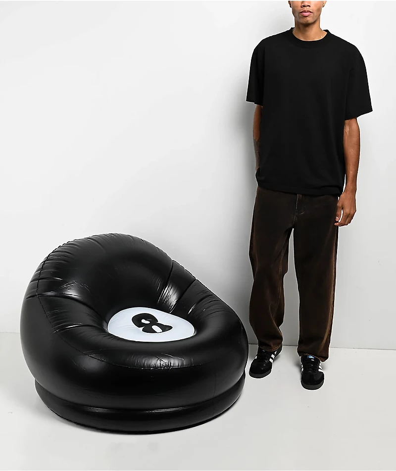 AirCandy 8-Ball Black Inflatable Chair