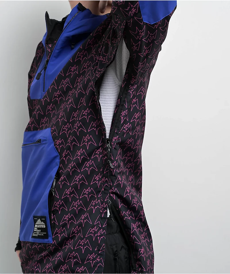 Airblaster Freedom Magenta Terry 10K Anorak Snowboard Jacket