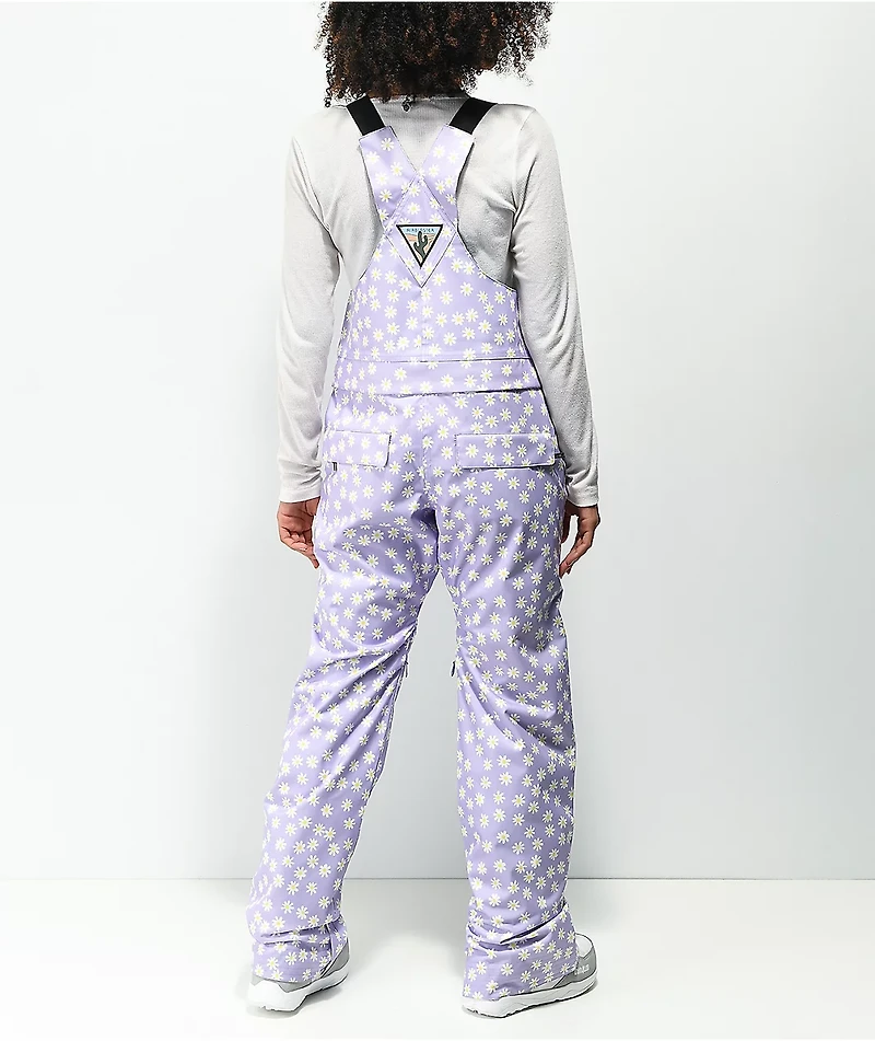 Airblaster Hot Lavender Daisy 15K Snowboard Bib Pants