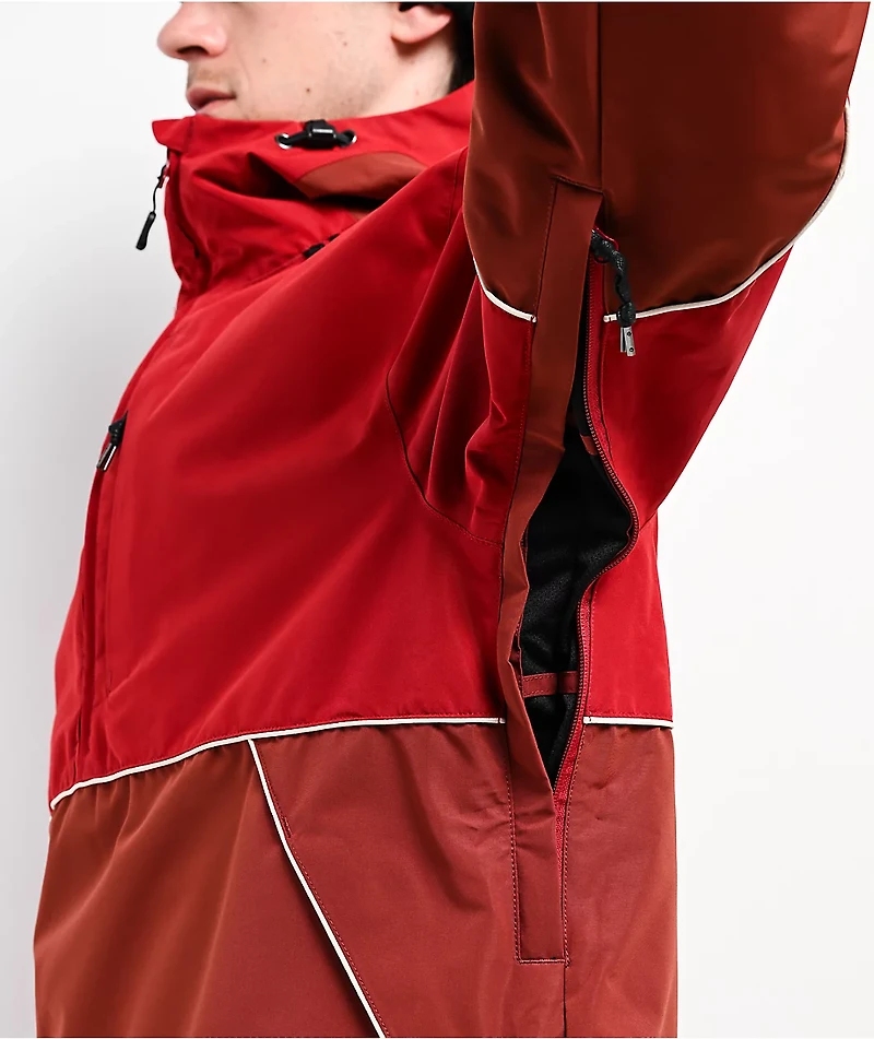 Airblaster Shifty Pullover Red 10K Snowboard Jacket