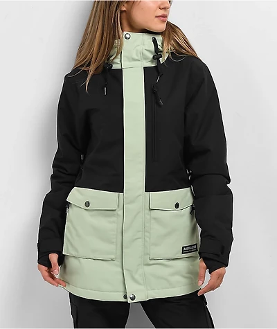 Airblaster Stay Wild Parka 10K Black & Matcha Snowboard Jacket