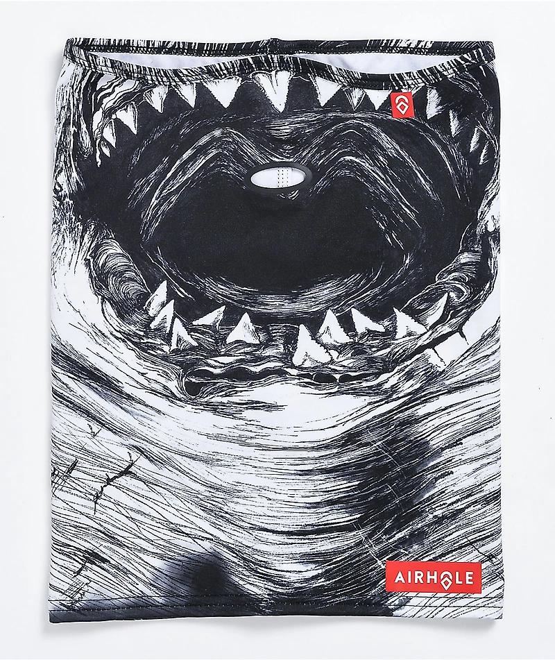 Airhole Jaws White & Black Neck Gaiter