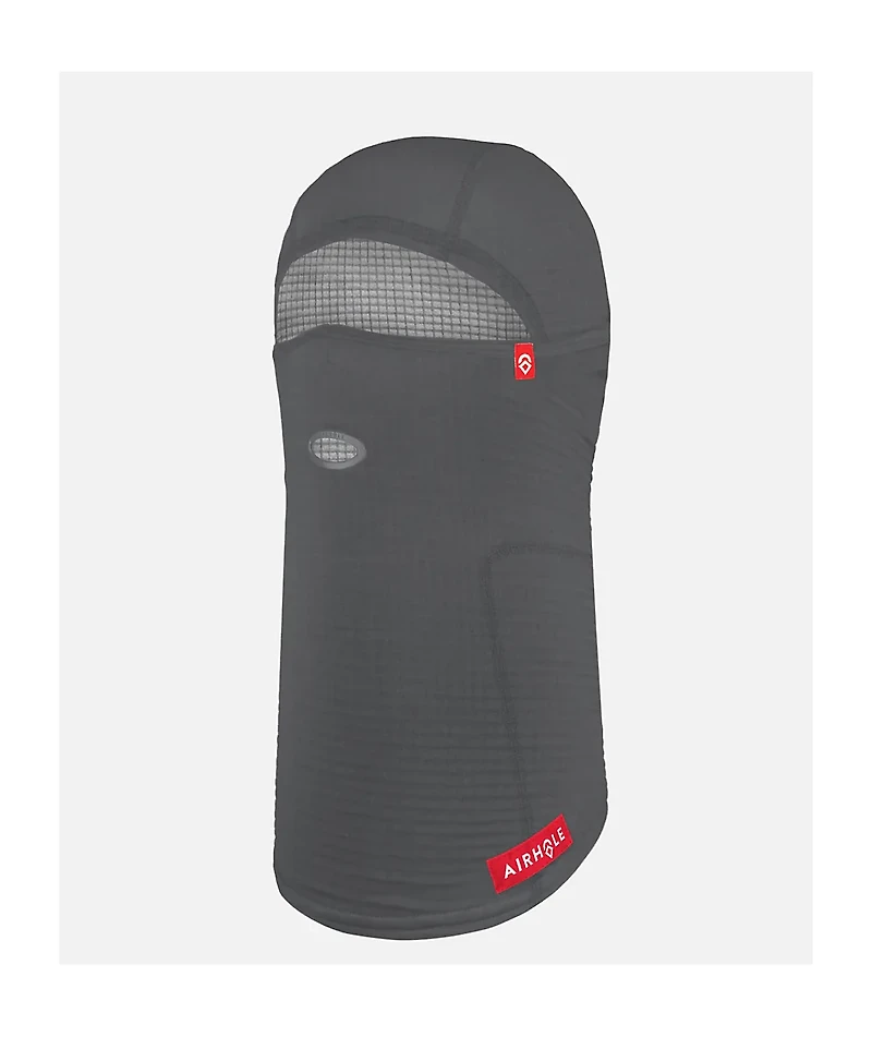 Airhole Waffle Fleece Grey Hinged Balaclava