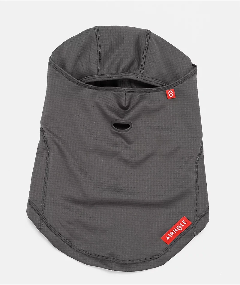 Airhole Waffle Fleece Grey Hinged Balaclava