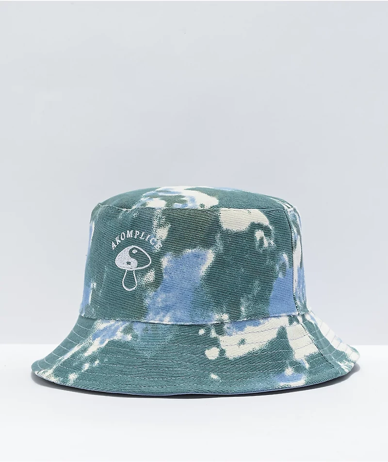 Akomplice Balance Green Tie Dye Bucket Hat
