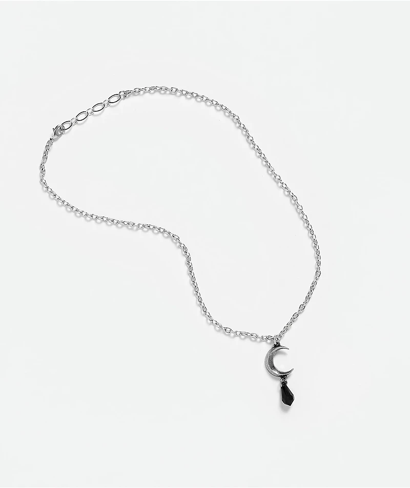 Alchemy Of England Tears Of The Moon Black Pendant Necklace