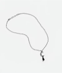 Alchemy Of England Tears Of The Moon Black Pendant Necklace