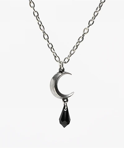 Alchemy Of England Tears Of The Moon Black Pendant Necklace