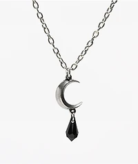 Alchemy Of England Tears Of The Moon Black Pendant Necklace