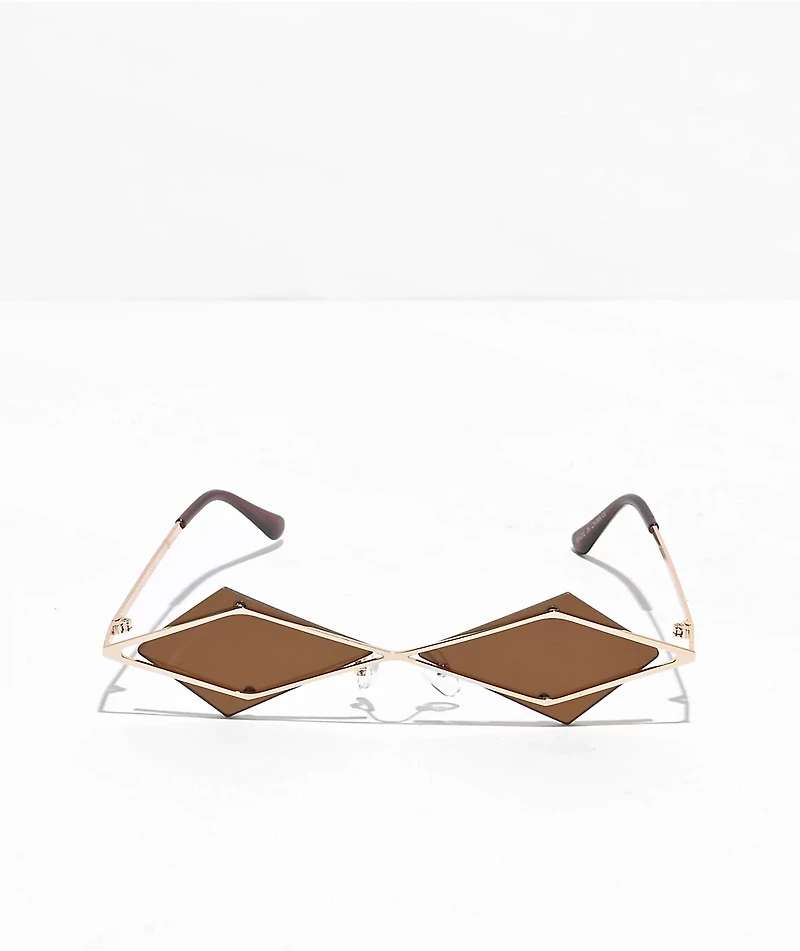 Alec Brown & Gold Sunglasses