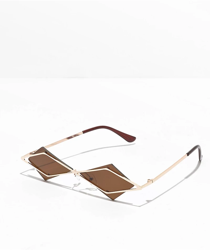 Alec Brown & Gold Sunglasses