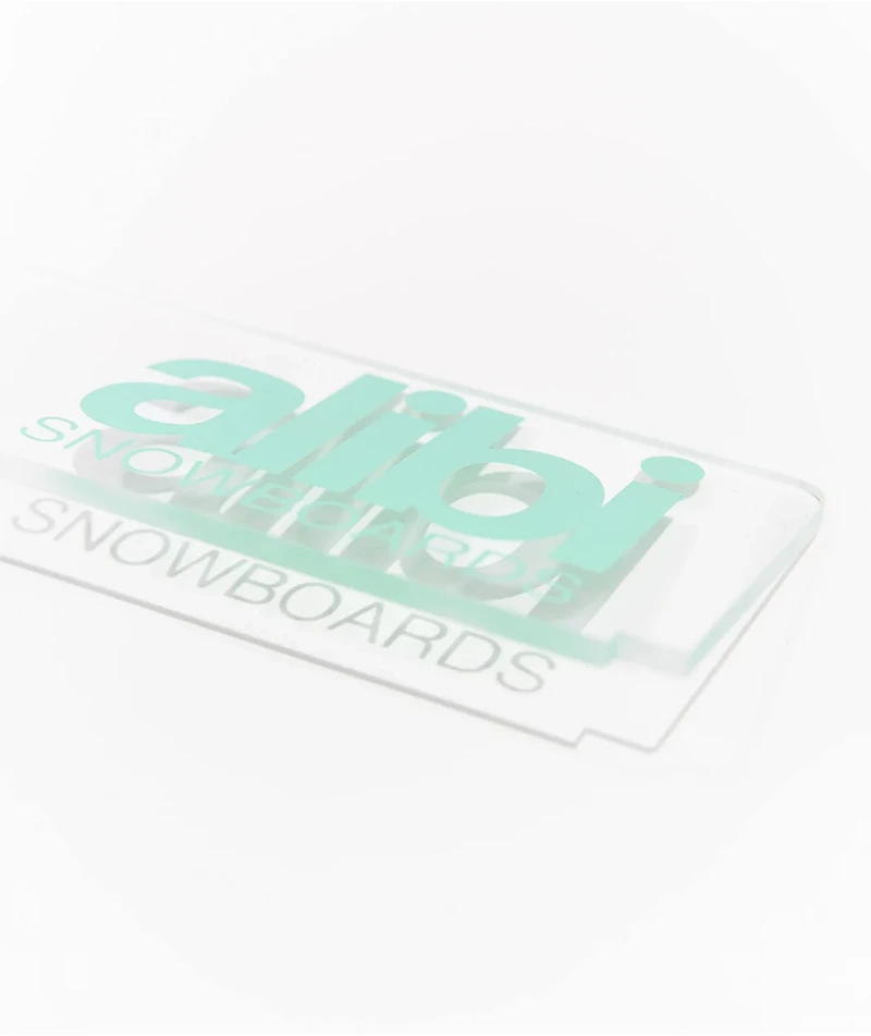 Alibi Clear & Teal Wax Scraper