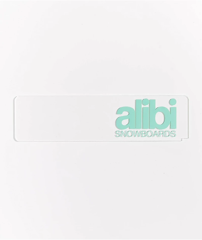 Alibi Clear & Teal Wax Scraper