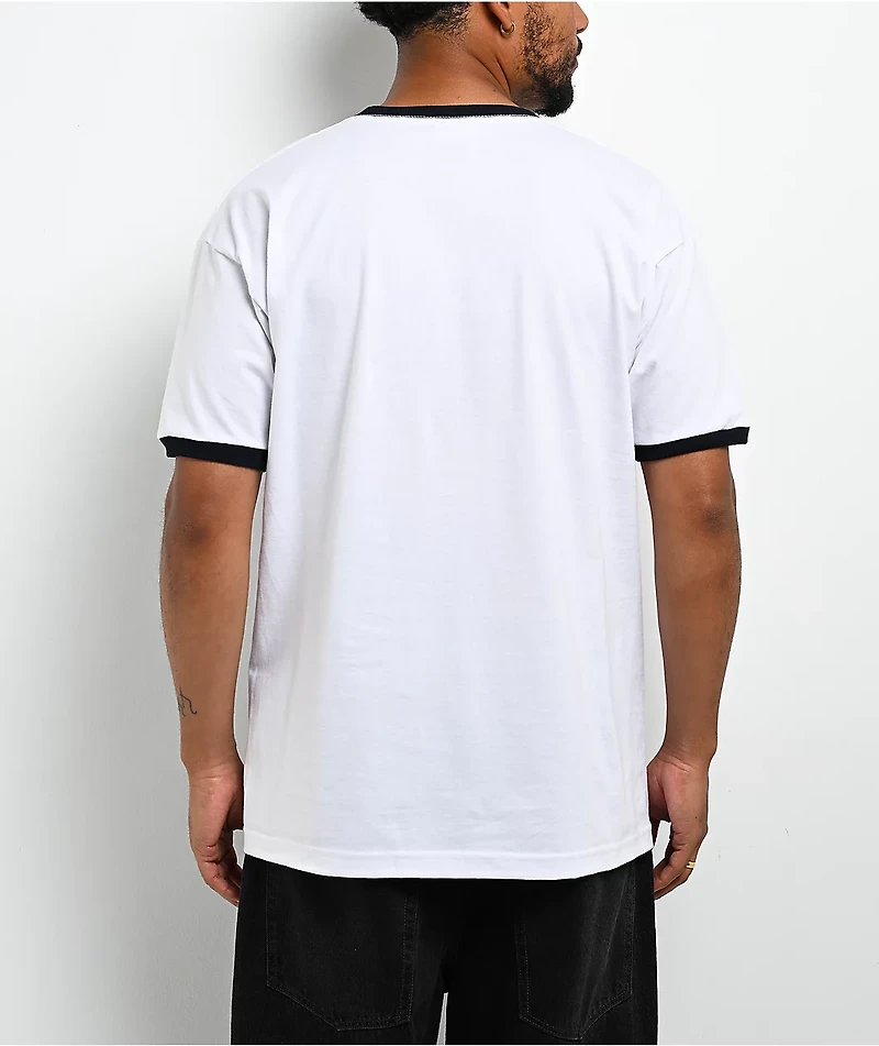 Alien Workshop Visitor White & Black Ringer T-Shirt