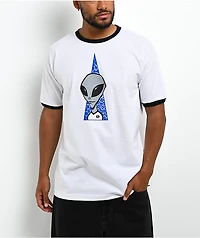 Alien Workshop Visitor White & Black Ringer T-Shirt