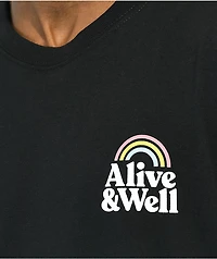 Alive & Well Laugh Black T-Shirt