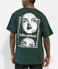 Alive & Well Stoned Dark Green T-Shirt