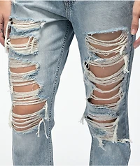 Almost Famous Distressed Blue Skinny Jeans